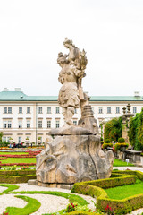 Fototapeta na wymiar Mirabell garden in Salzburg City