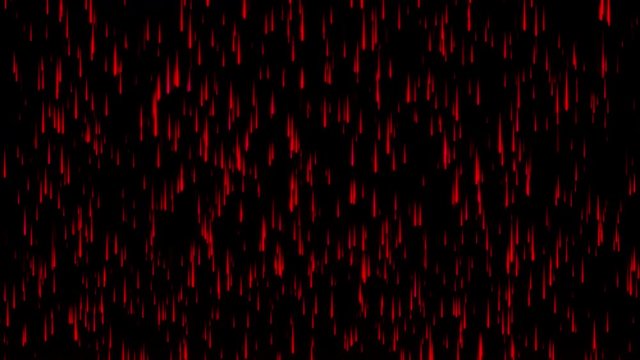 Meteor Night3 - Red Goth - Motion Graphic -10sec Seamless Loop -4K UHD- 3840-2160
