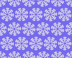 Snowflake seamless pattern EPS10. Pattern in the swatches panel.