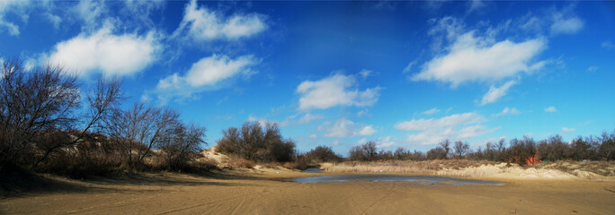 beach in autumn