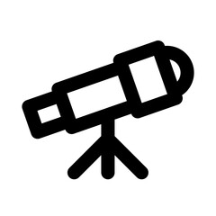 Telescope Astronomy Education School Learning Creation Culture vector icon