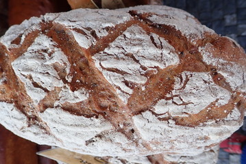 fresh bread at the market