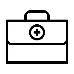 Suitcase Medicine Hospital Medical Ambulance Healthcare vector icon