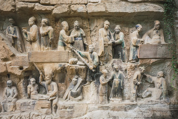 China, Sichuan Province, Dazu Rock Carvings