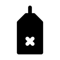 Tag Erase Commerce Shop Interface UI UX Software App vector icon