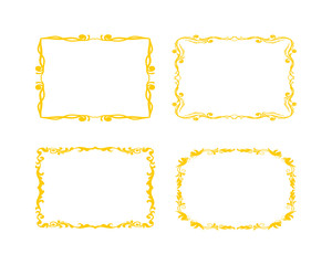 Fototapeta premium Grunge frames vector set