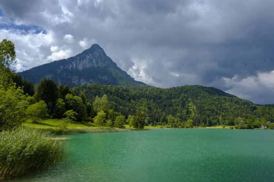Austria, Tyrol, Vorderthiersee, View of Thiersee Lake