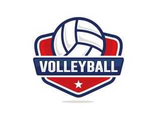 Volleyball logo template