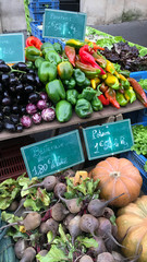 fresh vegetables at the market