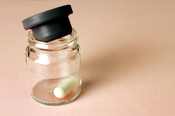 bottle with medicine