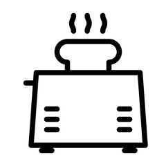 Toaster Housekeeping Home Furniture Living Interior vector icon