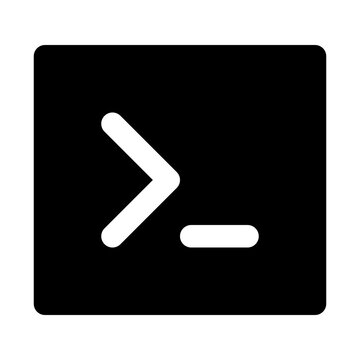 Terminal Coding Software Web Interface Software vector icon