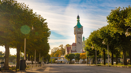 Beautiful Lighthouse in Sopot at morning, Poland. © Kamil