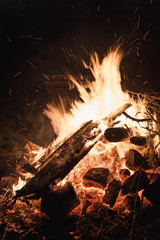 Fireplace in the dark © kimohno