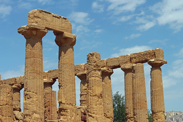 Sicile, site arch&eacute;ologique d'Agrigente