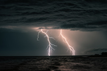 Twin Lightning Bolts