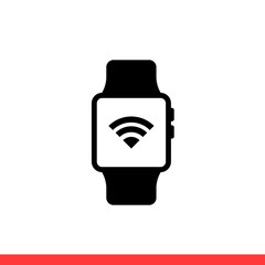 Smart watch vector icon. Modern flat style isolated on white background