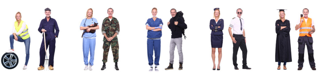 Obraz premium Group of people with different professions