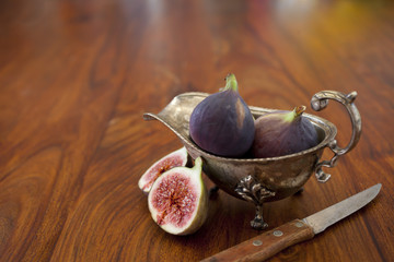 fresh figs on a table