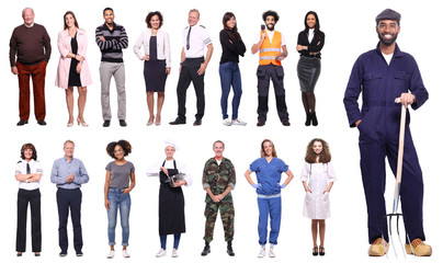 Fototapeta premium Group of people with different professions