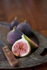 fresh figs on a table