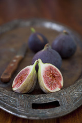 fresh figs on a table