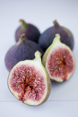 fresh figs on a table