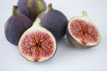 fresh figs on a table