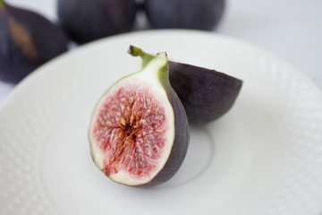 fresh figs on a table