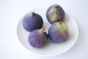 fresh figs on a table
