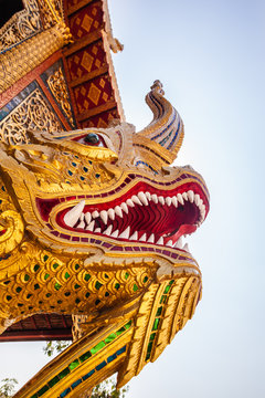 Dragon sculpture head detail