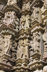 CHITRAGUPTA TEMPLE, Panel - Surasundaries, Western Group, Khajuraho, Madhya Pradesh, UNESCO World...