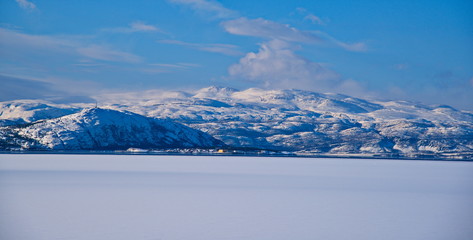 Winter landscapes in northern Norway 