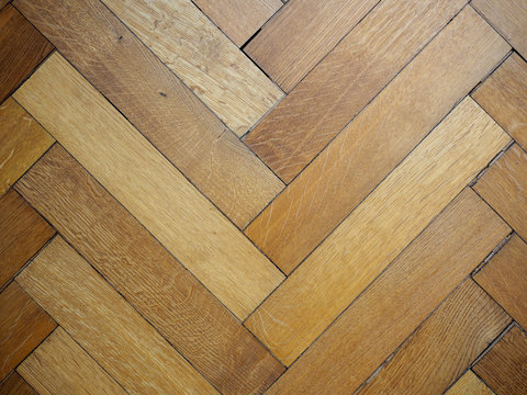 High angle fullframe shot of old parquet
