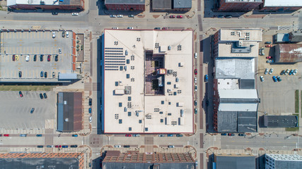 Downtown rooftops historic millwork industrial district dubuque iowa