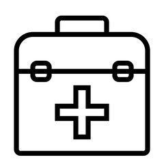 Suitcase Medical Doctor Hospital Clinic Ambulance vector icon