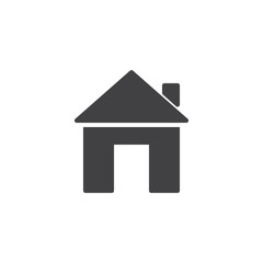 Home Button vector icon. filled flat sign for mobile concept and web design. Home page simple solid icon. Symbol, logo illustration. Pixel perfect vector graphics