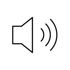 Volume Loud Videoplayer Interface Software Web Media vector icon