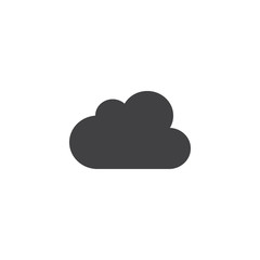 Cloud computing vector icon. filled flat sign for mobile concept and web design. Cloud simple solid icon. Symbol, logo illustration. Pixel perfect vector graphics