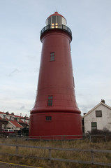 lighthouse at the port of IJmuiden, Netherlands