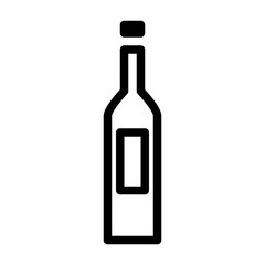 Whine Bottle Bar Restaurant Drink Club vector icon
