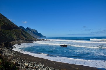 Tenerife coast and ocean