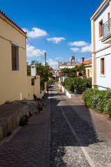Fototapeta na wymiar Street in Archanes, Crete, Greece