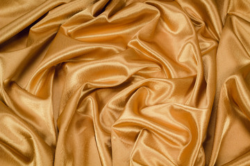 Fototapeta premium The fabric is crepe satin gold
