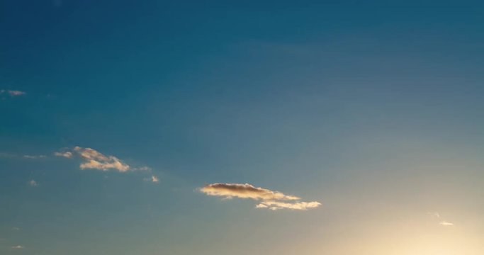 Vintage Sunset Cloud Timelapse