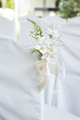 Outdoor garden civil wedding seating