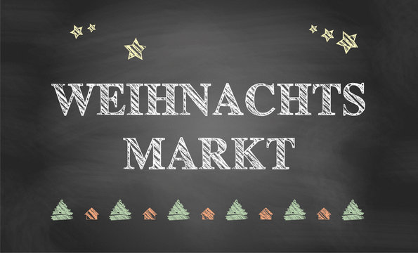 Kreidetafel | Weihnachtsmarkt