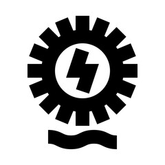 Watermill Ecology Nature Environmental Protection Reserve Energy vector icon