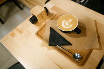 cup of coffee on the table