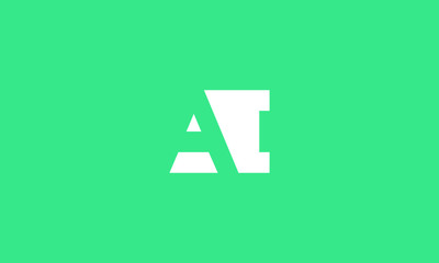 alphabet a i logo design 